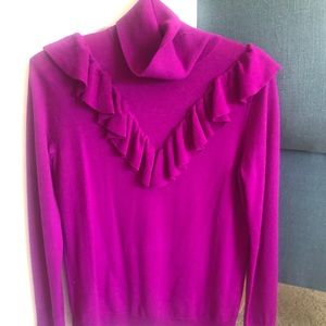 j Crew ruffle sweater